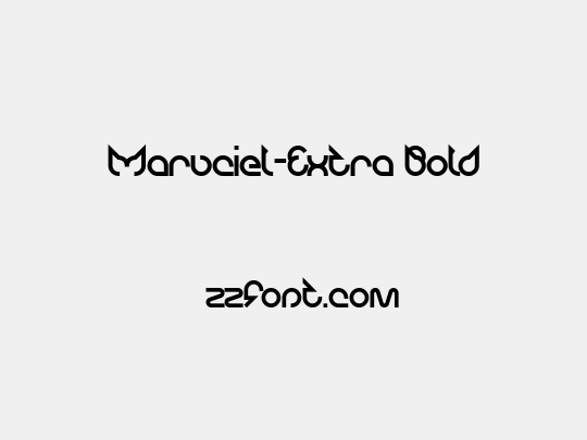 Maruciel-Extra Bold