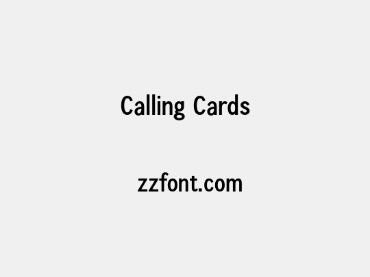 Calling Cards