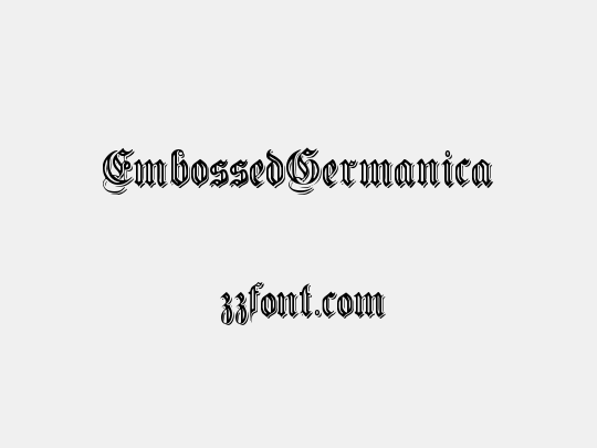 EmbossedGermanica