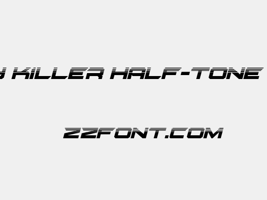 Gypsy Killer Half-Tone Italic