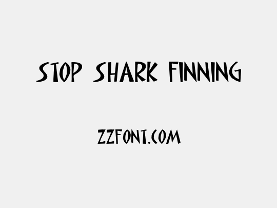 STOP SHARK FINNING
