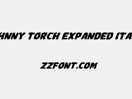 Johnny Torch Expanded Italic