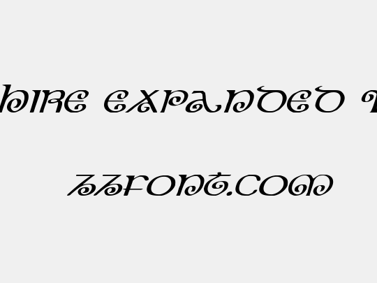 The Shire Expanded Italic