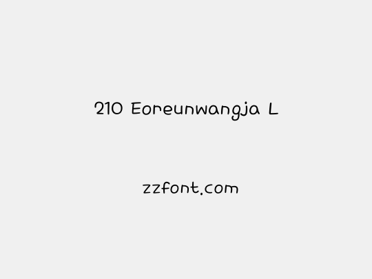 210 Eoreunwangja L