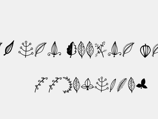 Tanaestel Doodle Leaves 01