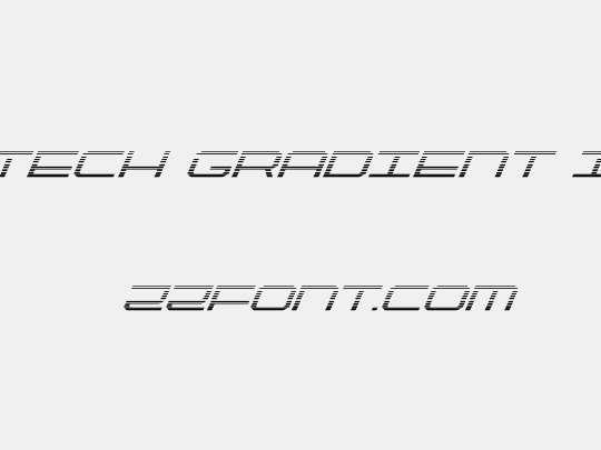 QuickTech Gradient Italic