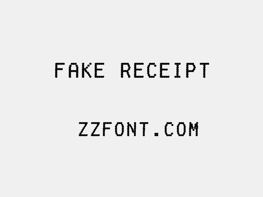 Fake Receipt