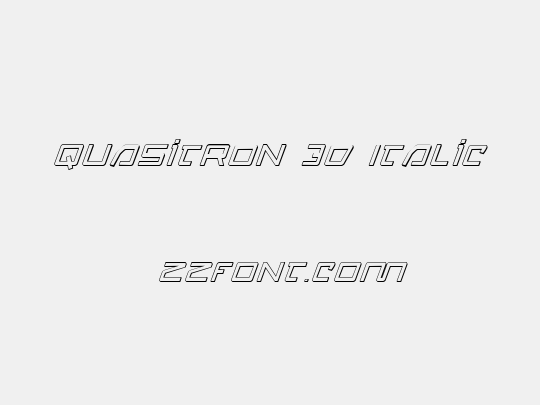 Quasitron 3D Italic