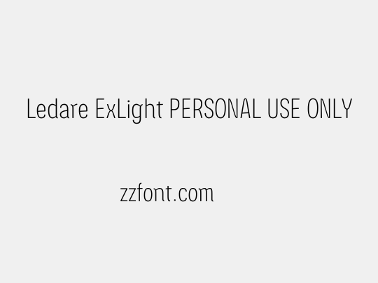 Ledare ExLight PERSONAL USE ONLY