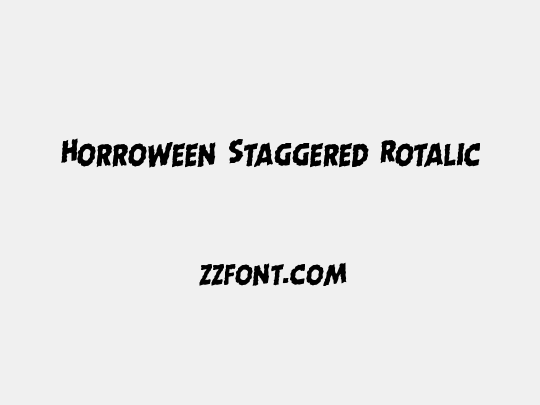 Horroween Staggered Rotalic