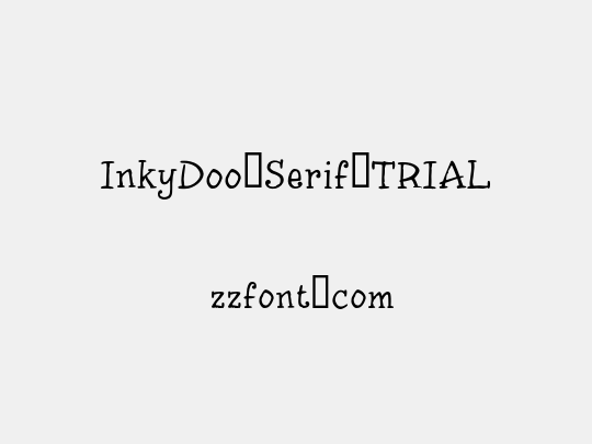 InkyDoo_Serif_TRIAL