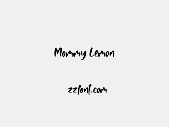 Mommy Lemon