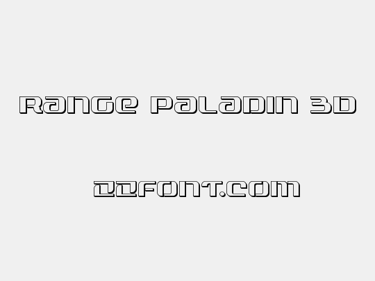 Range Paladin 3D