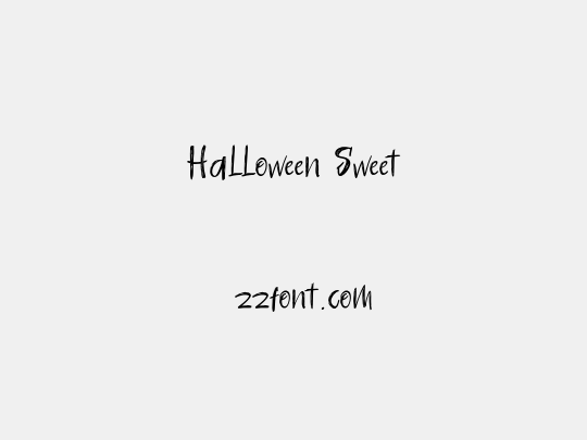 Halloween Sweet