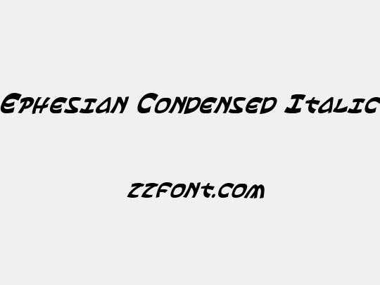 Ephesian Condensed Italic