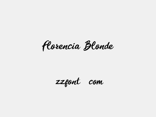 Florencia Blonde