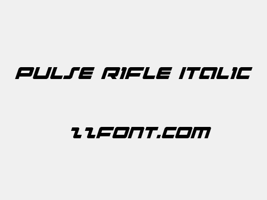 Pulse Rifle Italic