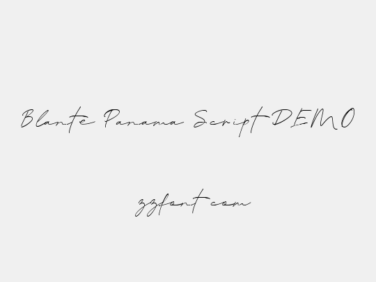 Blante Panama Script DEMO