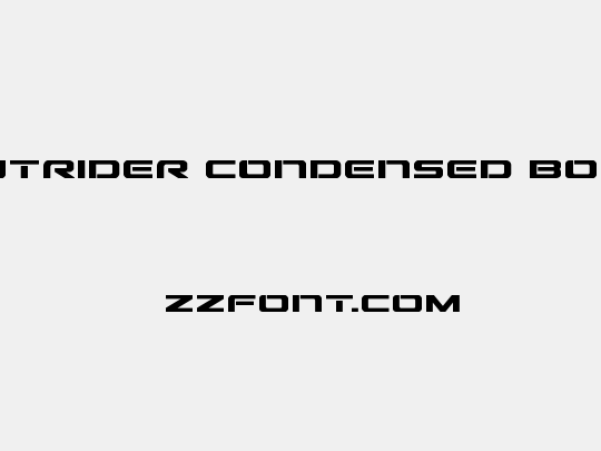 Outrider Condensed Bold