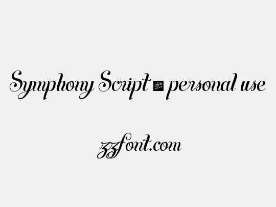 Symphony Script - personal use