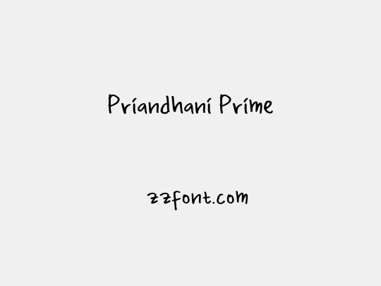Priandhani Prime
