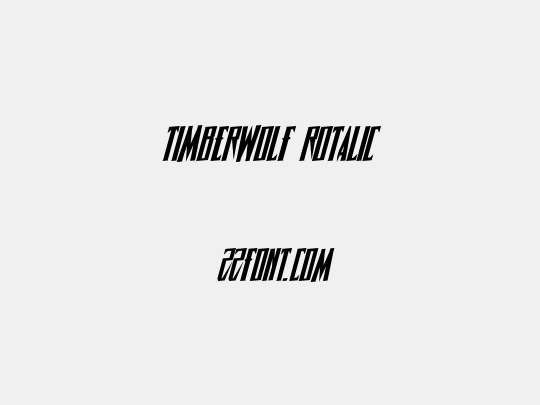 Timberwolf Rotalic