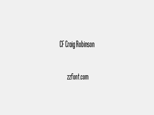 CF Craig Robinson