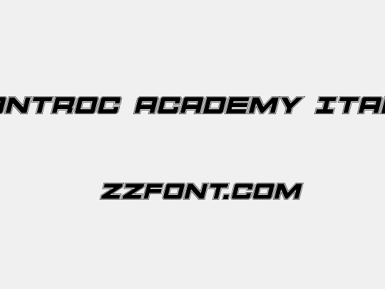 Montroc Academy Italic