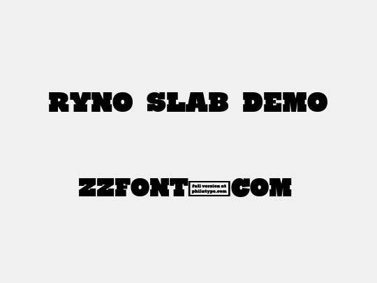 Ryno Slab Demo