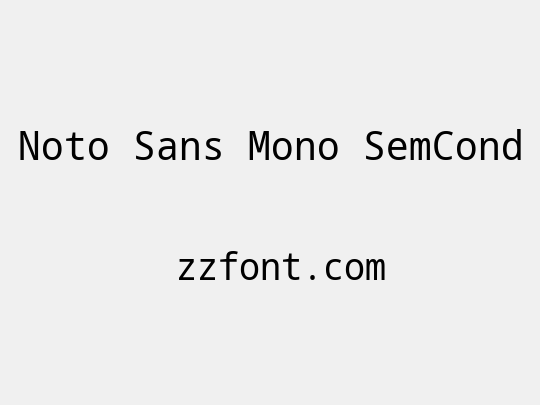 Noto Sans Mono SemCond