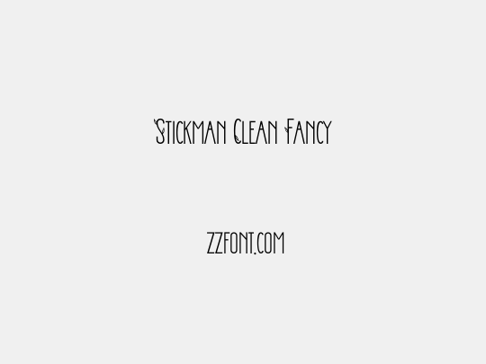 Stickman Clean Fancy