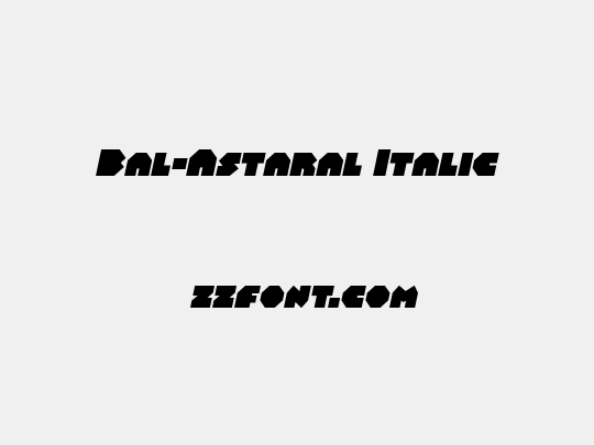Bal-Astaral Italic