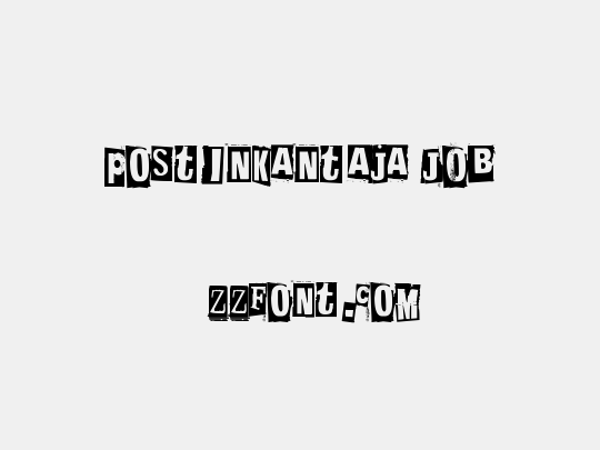 Postinkantaja Job