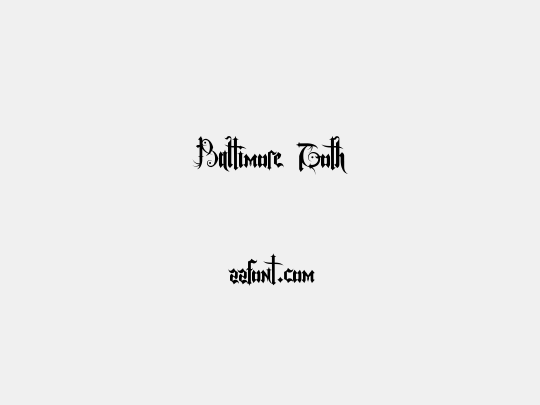 Baltimore Goth