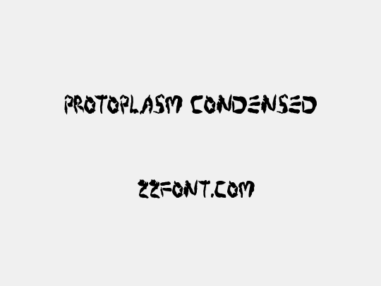 Protoplasm Condensed