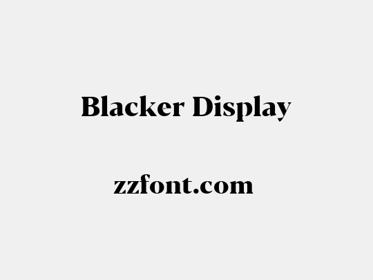 Blacker Display