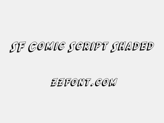 SF Comic Script Shaded