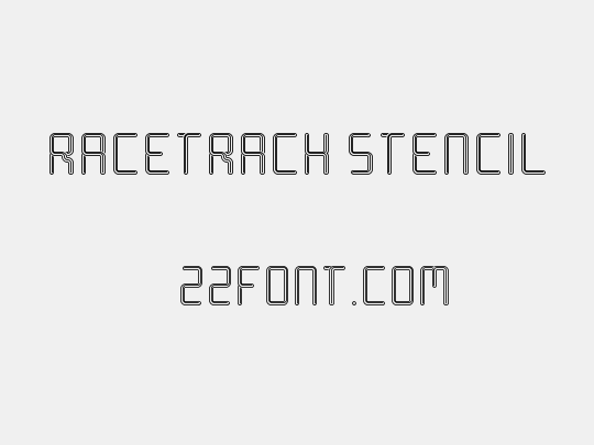 Racetrack Stencil