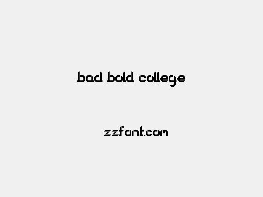 bad bold college