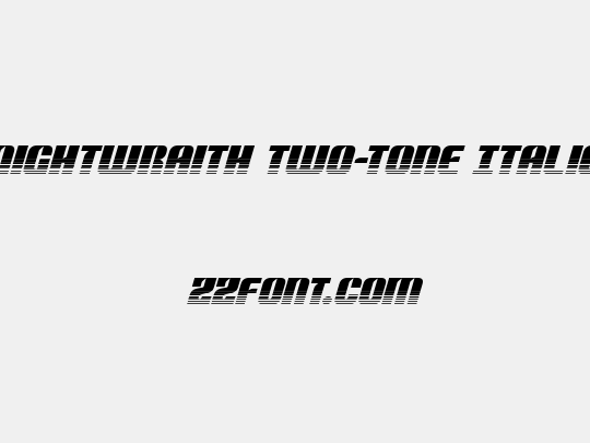 Nightwraith Two-Tone Italic