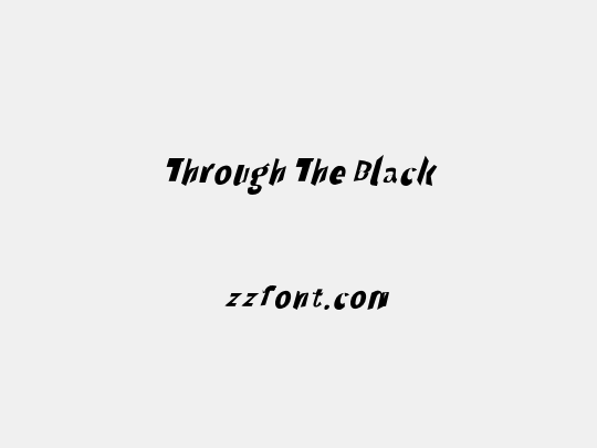 Through The Black