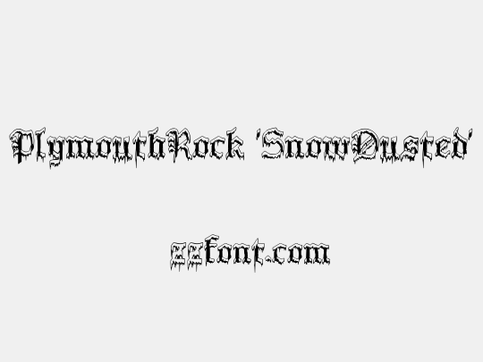 PlymouthRock 'SnowDusted'