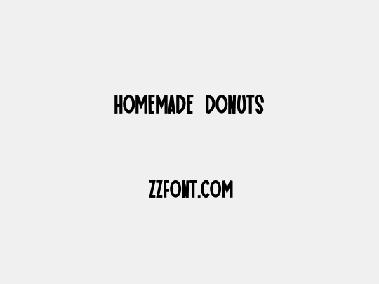 Homemade Donuts