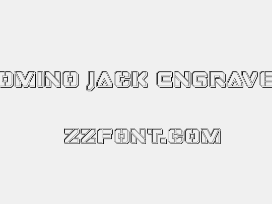 Domino Jack Engraved