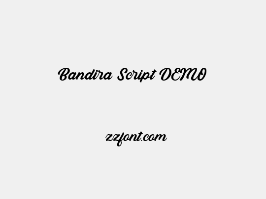 Bandira Script DEMO