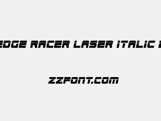 Edge Racer Laser Italic 2