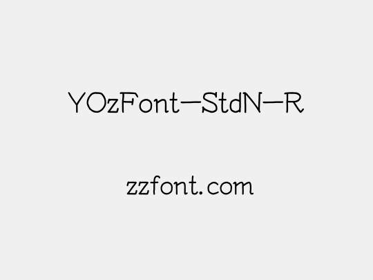 YOzFont-StdN-R