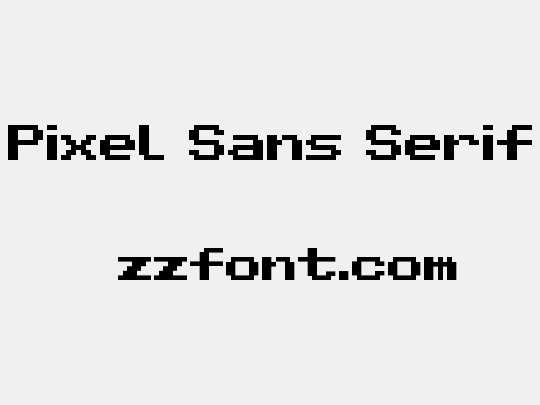 Pixel Sans Serif