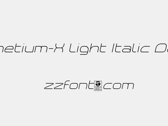 Planetium-X Light Italic Demo