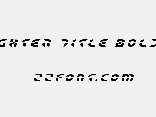 Starfighter Title Bold Italic